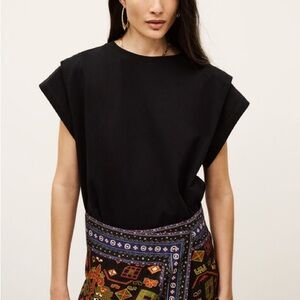 ba&sh PIO TIO Black Short Sleeve